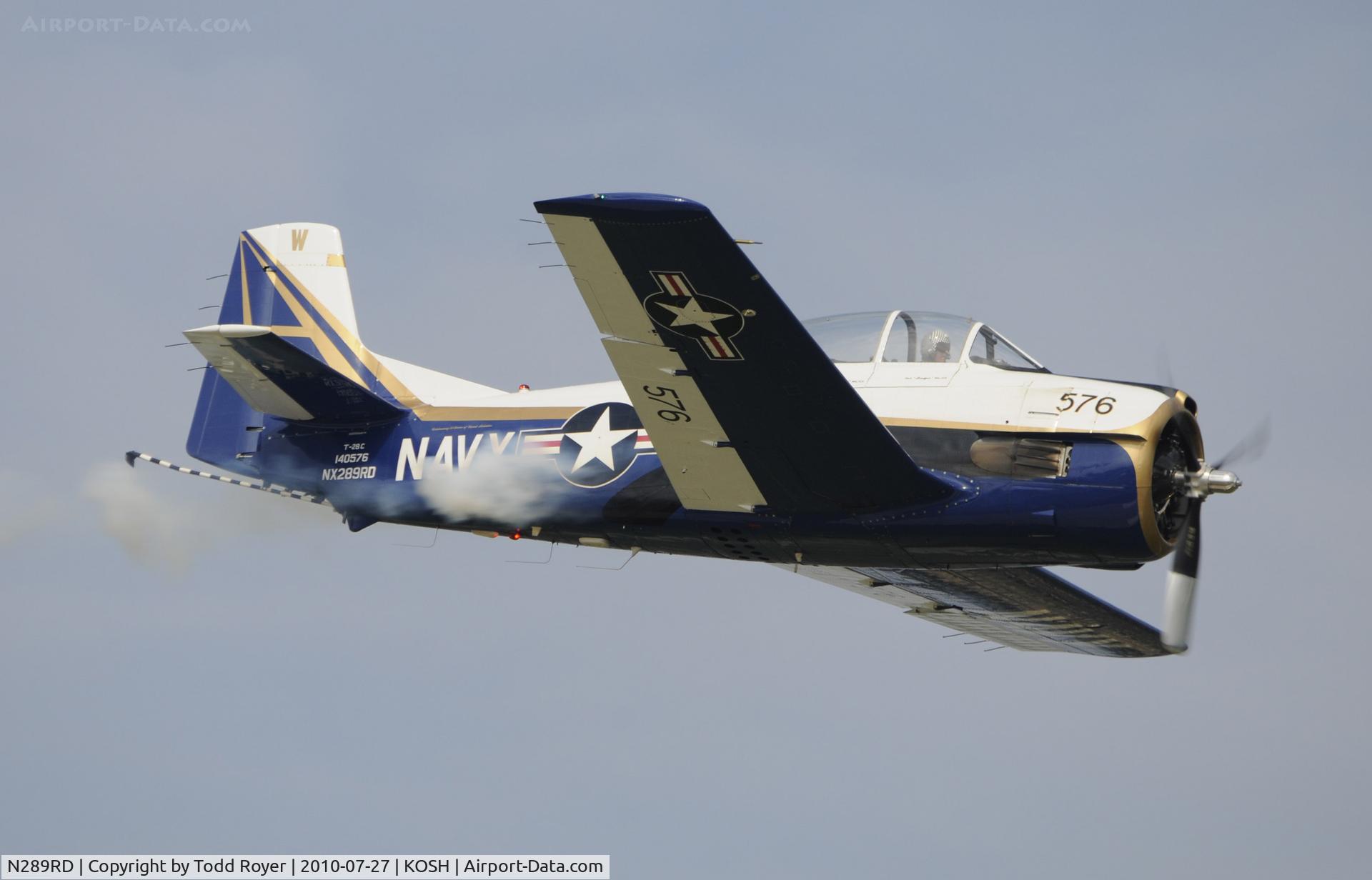 N289RD, 1956 North American T-28C Trojan C/N 226-153, EAA AIRVENTURE 2010