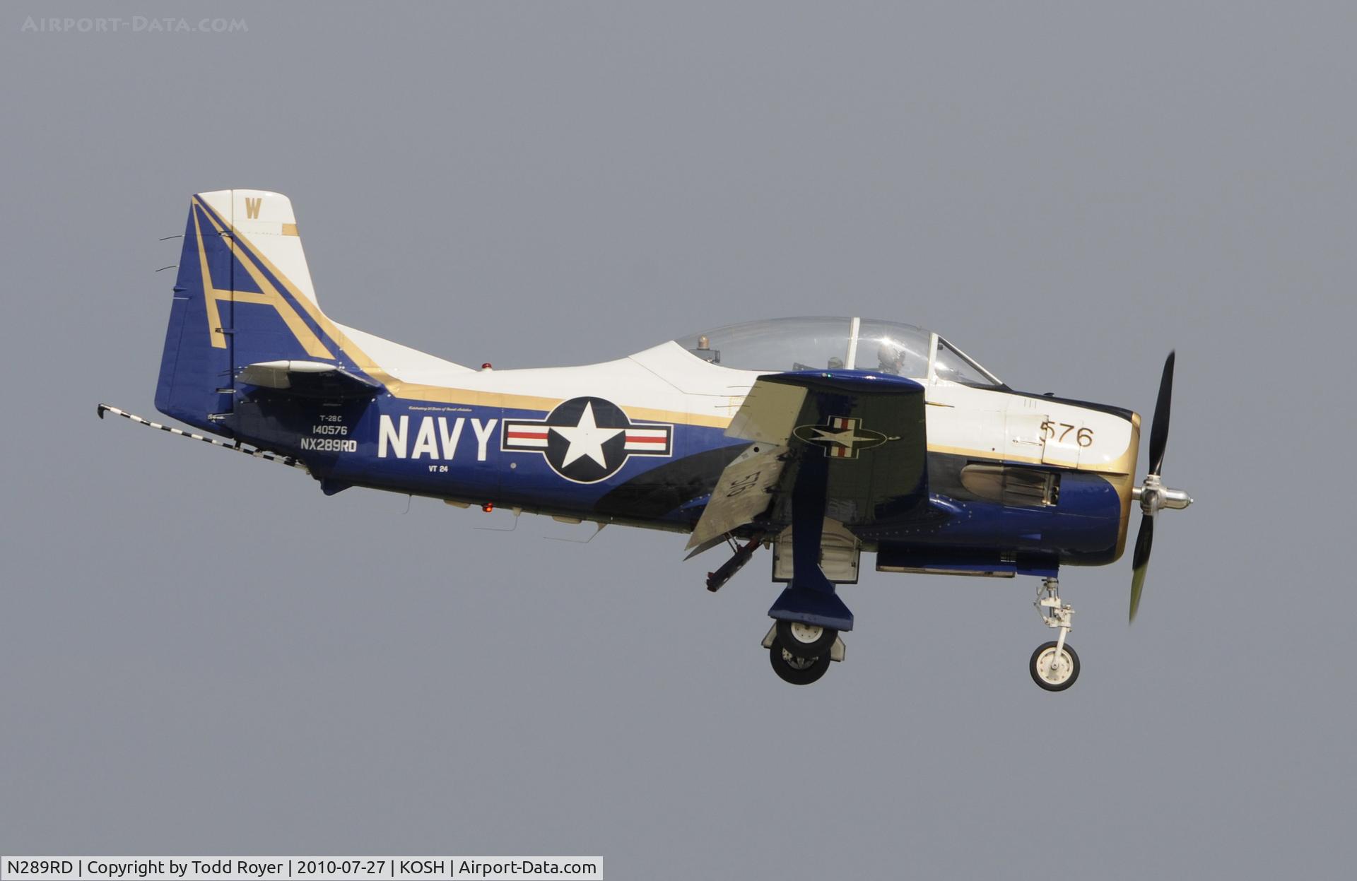 N289RD, 1956 North American T-28C Trojan C/N 226-153, EAA AIRVENTURE 2010
