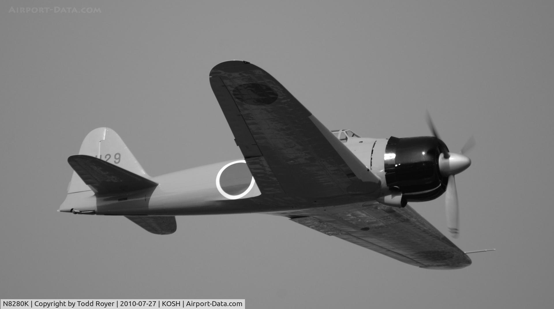 N8280K, 1941 Nakajima A6M2 Model 21 C/N 1498, EAA AIRVENTURE 2010
