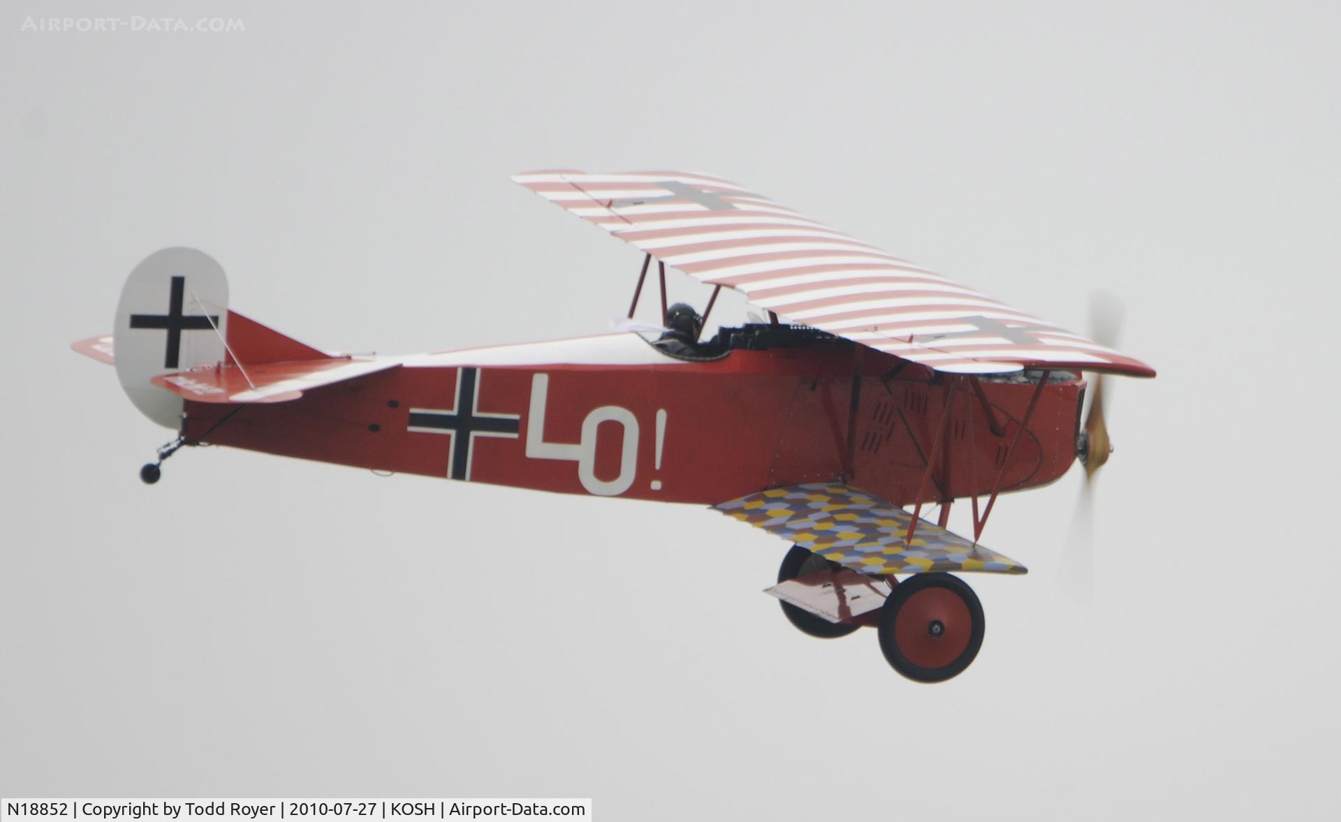 N18852, 1979 Fokker D-VII Replica C/N 20, EAA AIRVENTURE 2010