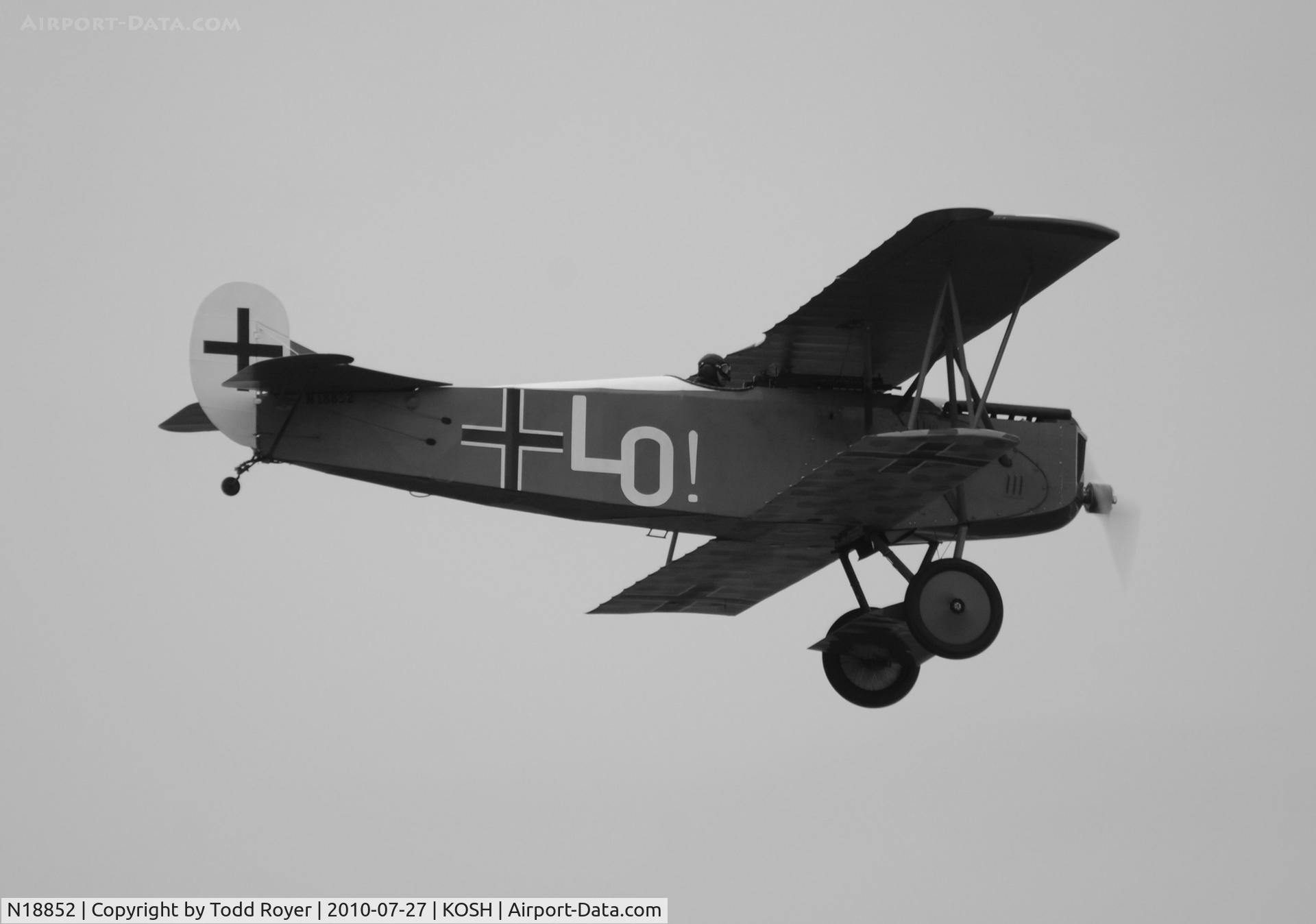 N18852, 1979 Fokker D-VII Replica C/N 20, EAA AIRVENTURE 2010