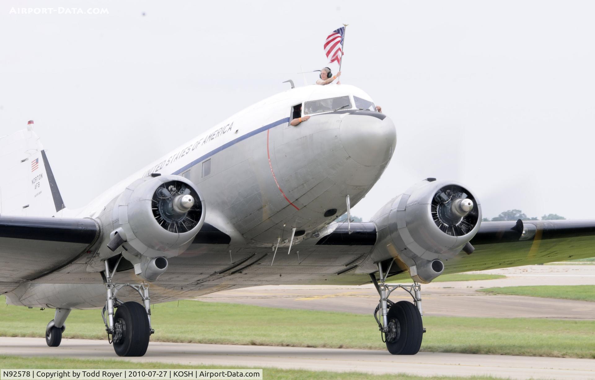 N92578, 1943 Douglas DC3C 1830-94 C/N 9028, EAA AIRVENTURE 2010