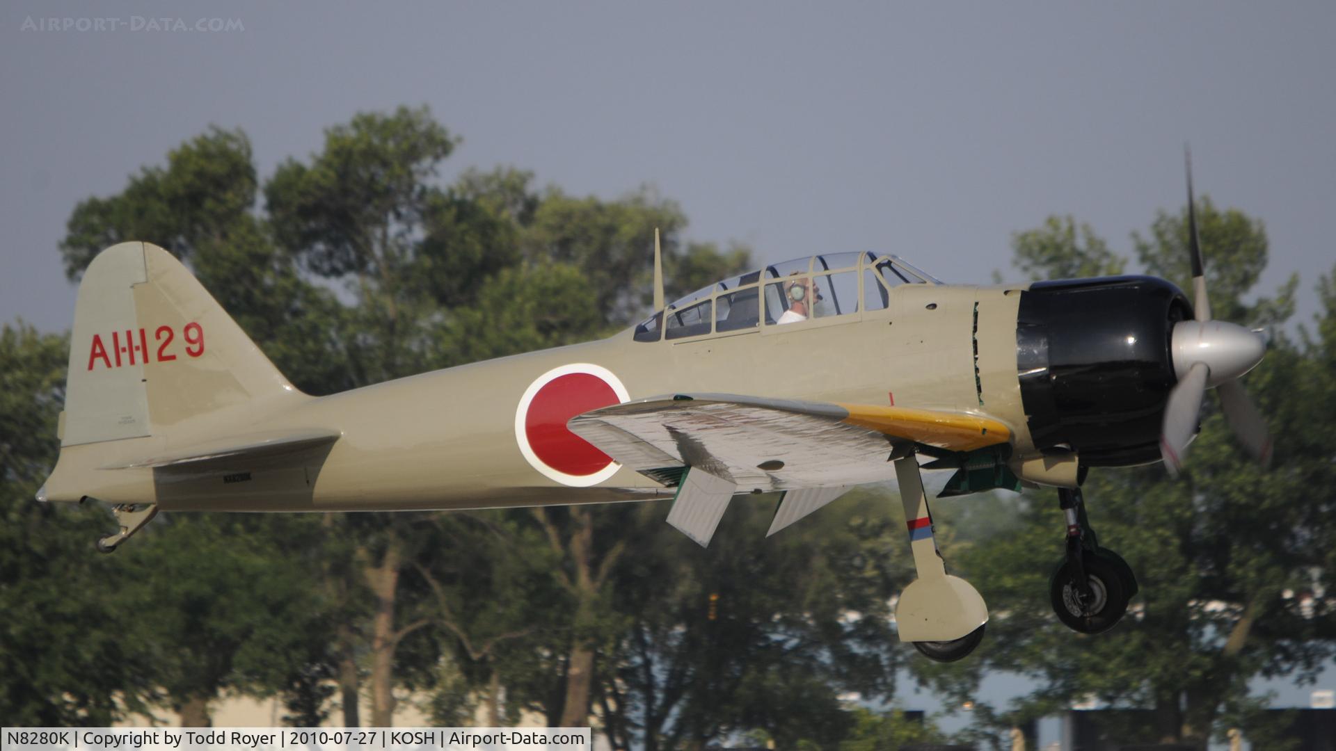 N8280K, 1941 Nakajima A6M2 Model 21 C/N 1498, EAA AIRVENTURE 2010
