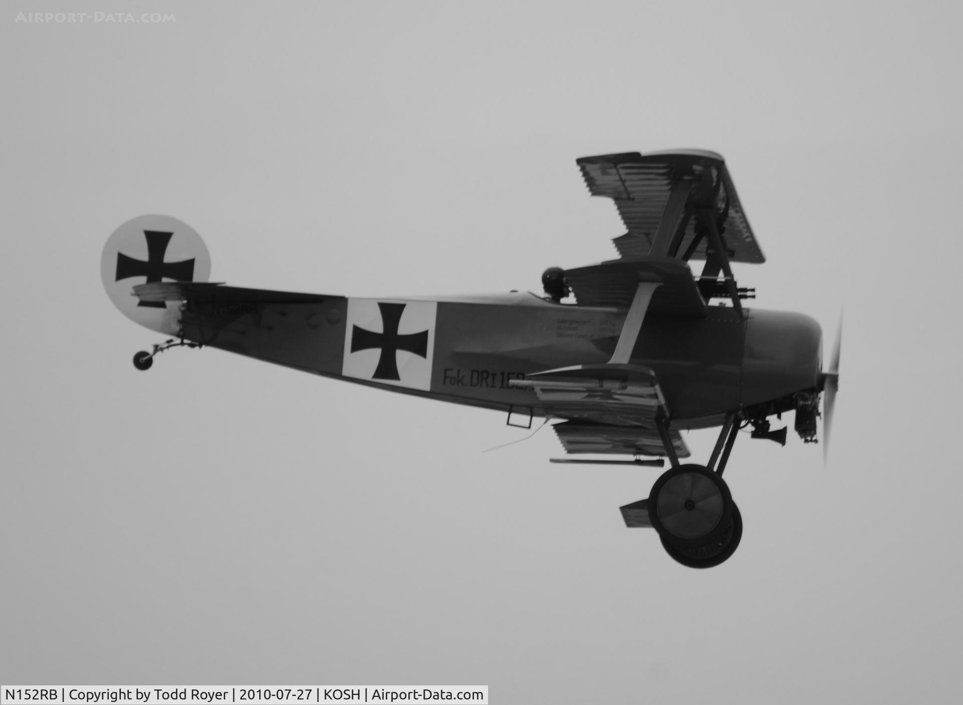 N152RB, 1978 Fokker DR-1 TRIPLANE C/N 20936, EAA AIRVENTURE 2010