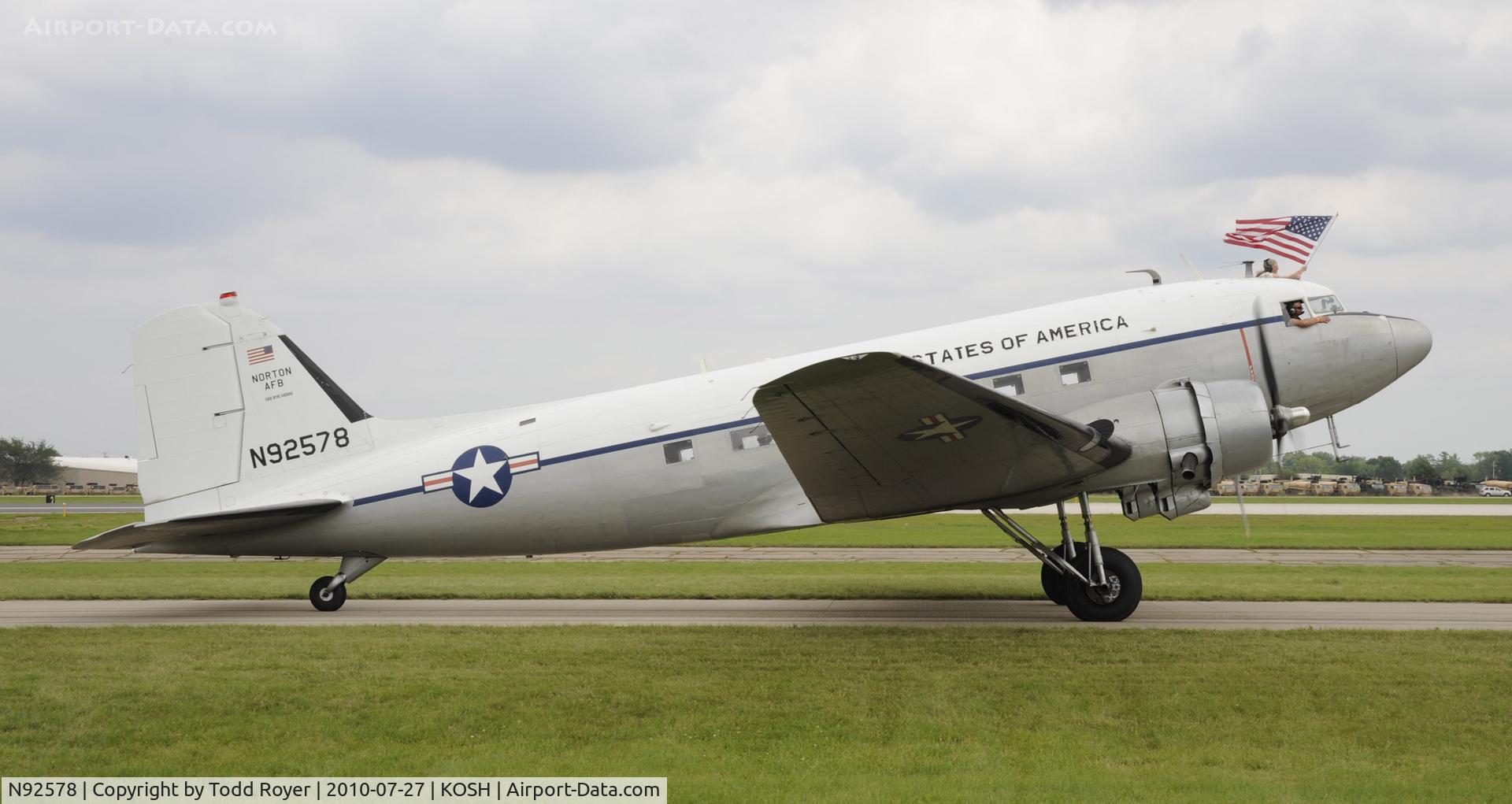 N92578, 1943 Douglas DC3C 1830-94 C/N 9028, EAA AIRVENTURE 2010