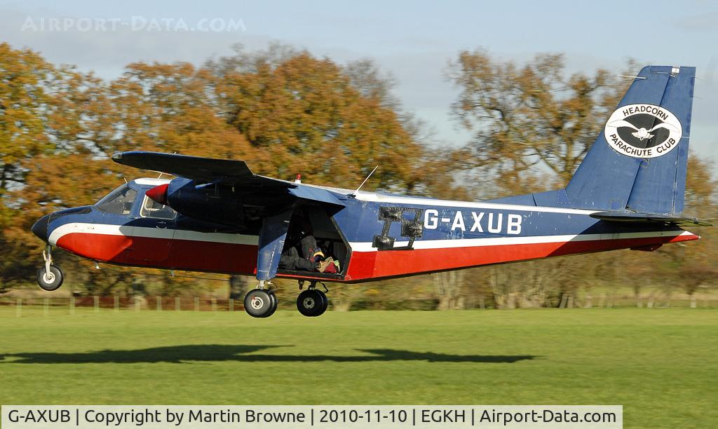 G-AXUB, 1969 Britten-Norman BN-2A Islander C/N 121, SHOT AT HEADCORN