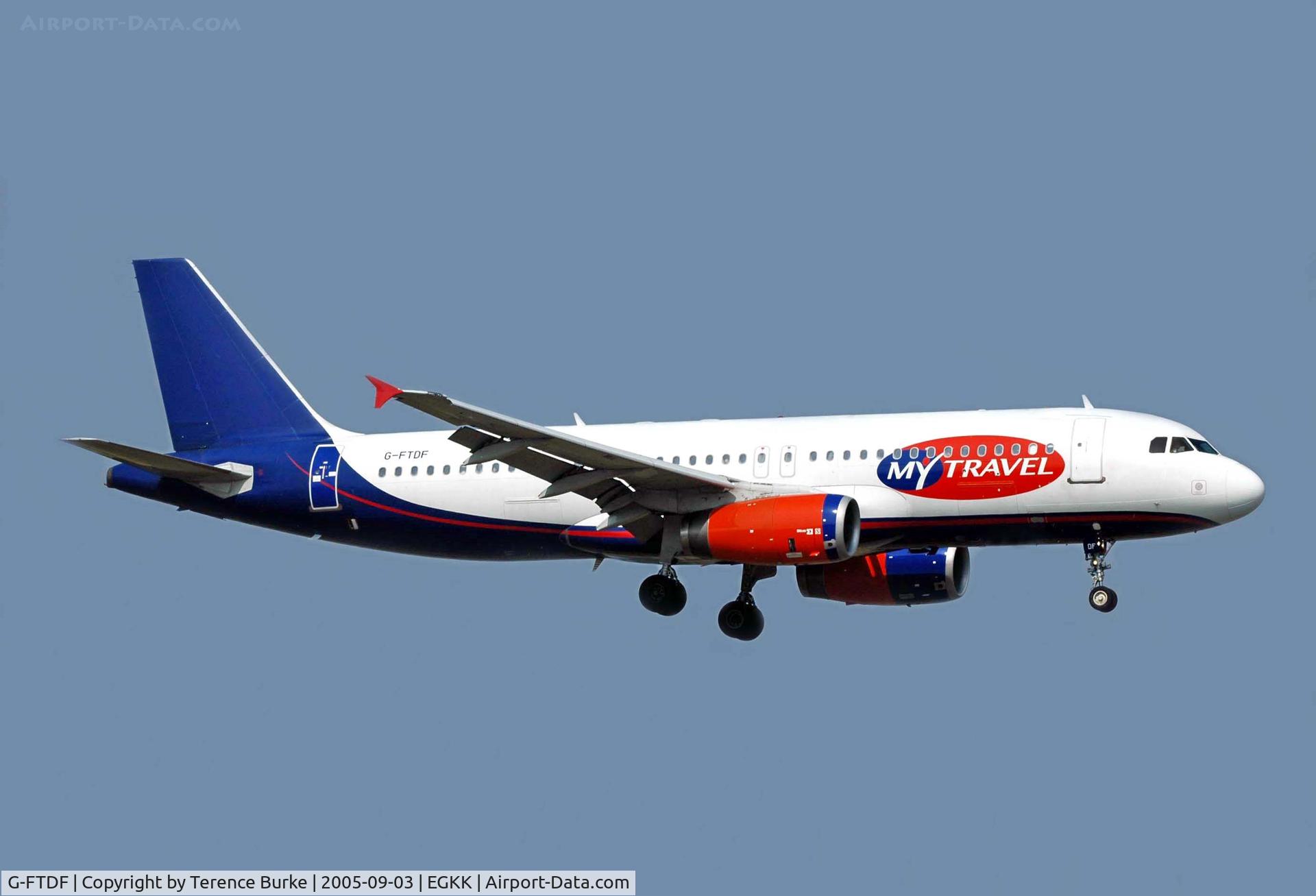 G-FTDF, 1994 Airbus A320-231 C/N 437, Gatwick for RNY.08 September 2005