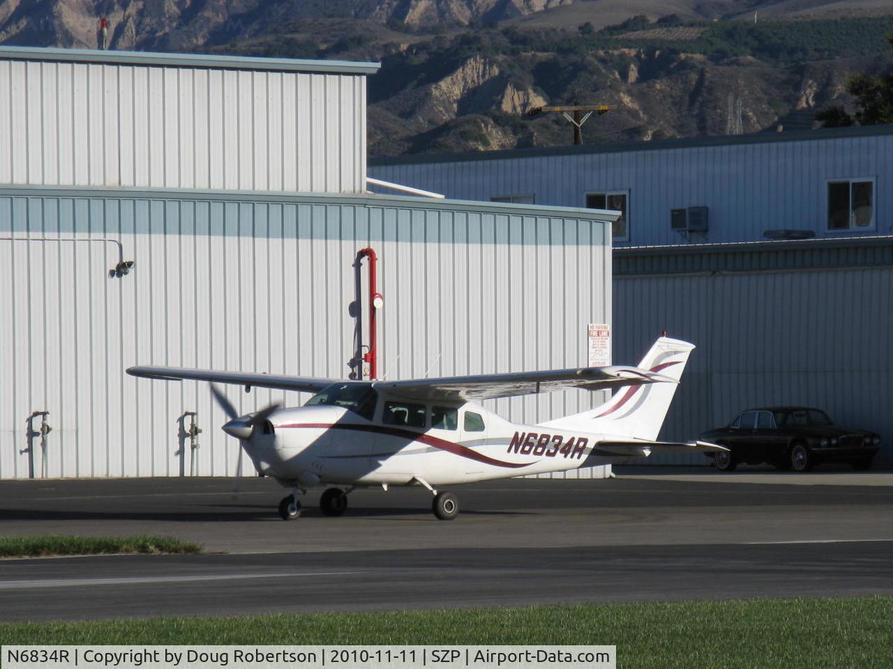 N6834R, 1966 Cessna T210G Turbo Centurion C/N T210-0234, 1966 Cessna T210G TURBO CENTURION, Continental TSIO-520-C 285 Hp, taxi
