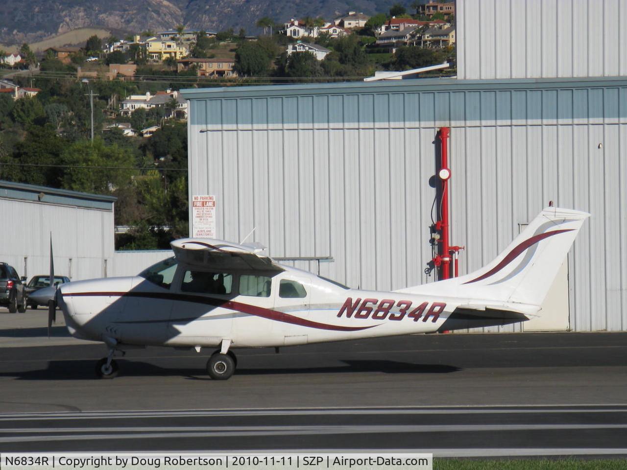N6834R, 1966 Cessna T210G Turbo Centurion C/N T210-0234, 1966 Cessna T210G TURBO CENTURION, Continental TSIO-520-C 285 Hp, taxi