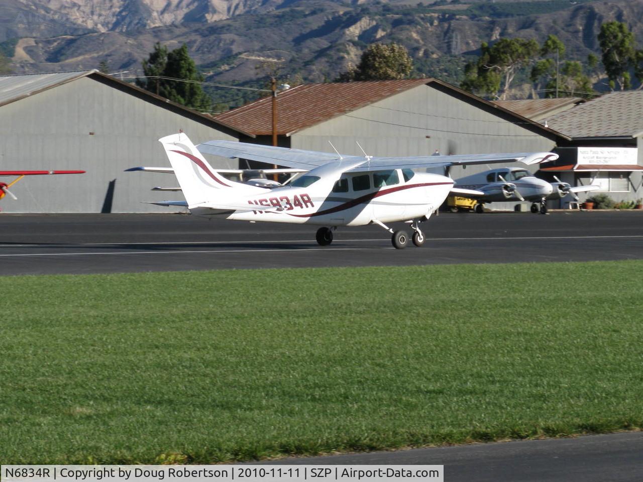 N6834R, 1966 Cessna T210G Turbo Centurion C/N T210-0234, 1966 Cessna T210G TURBO CENTURION, Continental TSIO-520-C 285 Hp, takeoff roll Rwy 04