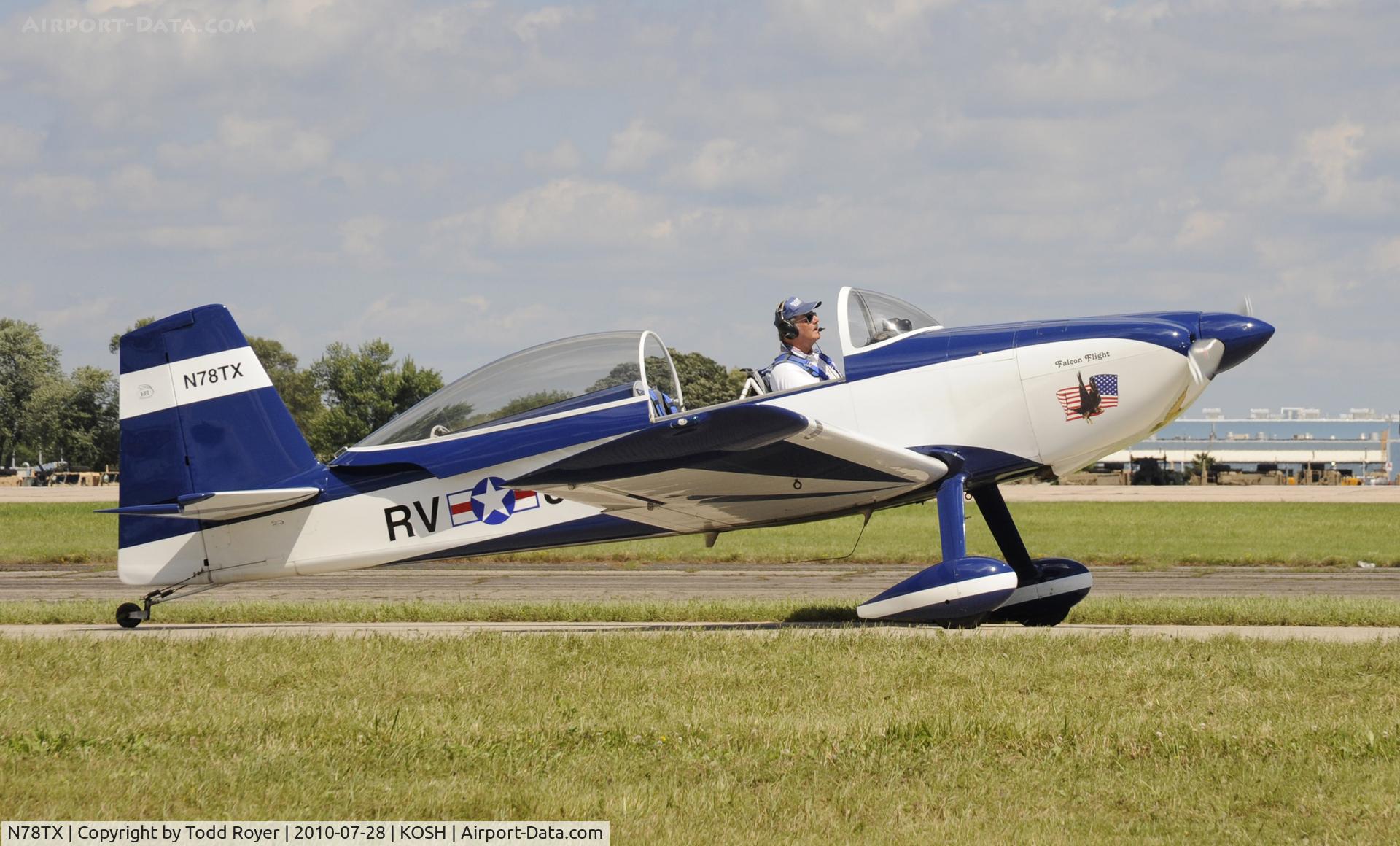 N78TX, 2001 Vans RV-8 C/N 80796, EAA AIRVENTURE 2010