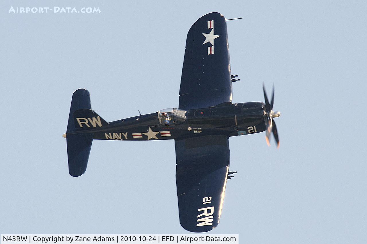 N43RW, Vought F4U-5 Corsair C/N Not found (Bu121881), Lone Star Flight Museum Corsair - At the 2010 Wings Over Houston Airshow