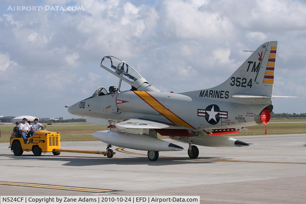 N524CF, 1967 Douglas TA-4F Skyhawk C/N 13590, Collings Foundation TA-4 - At the 2010 Wings Over Houston Airshow
