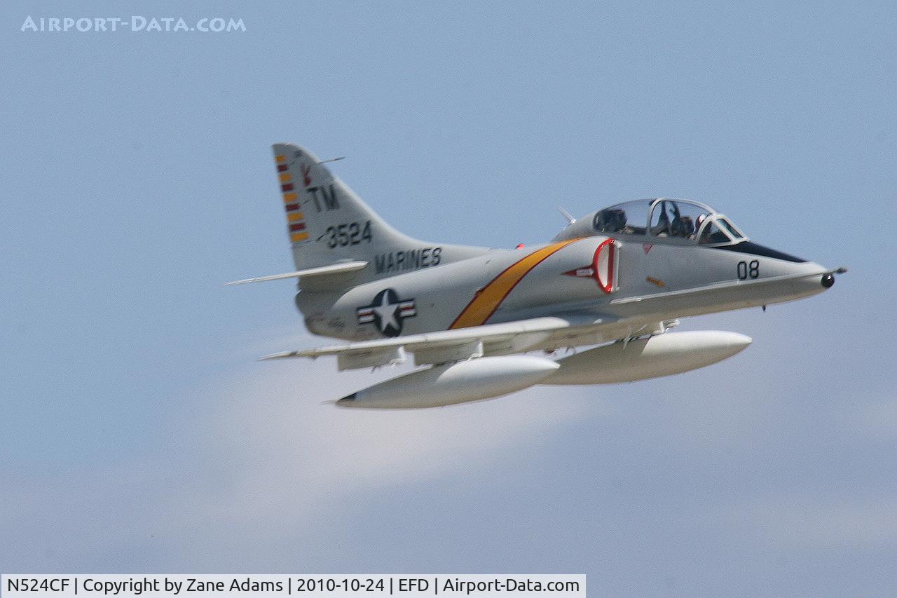 N524CF, 1967 Douglas TA-4F Skyhawk C/N 13590, Collings Foundation TA-4J - At the 2010 Wings Over Houston Airshow (Why do you think they call it the 