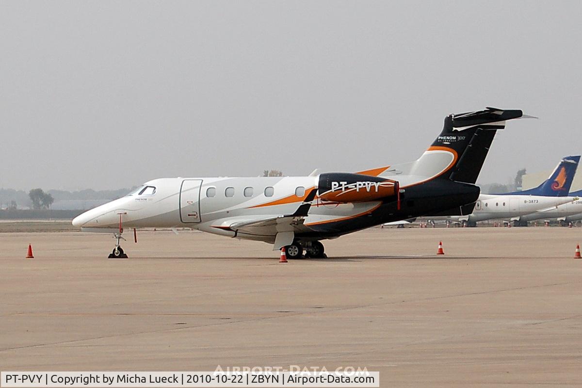 PT-PVY, 2010 Embraer EMB-505 Phenom 300 C/N 50500004, At Taiyuan