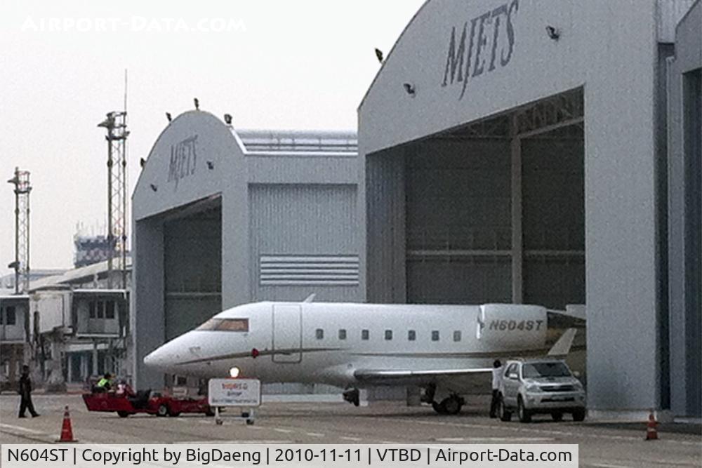 N604ST, 2000 Bombardier Challenger 604 (CL-600-2B16) C/N 5479, More photo ....... still being towed around.