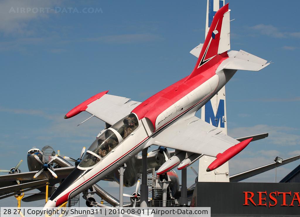 28 27, Lockheed TF-104G Starfighter C/N 583F-5957, S/n 232301 - Aero L-39ZO preserved @ Sinsheim Museum