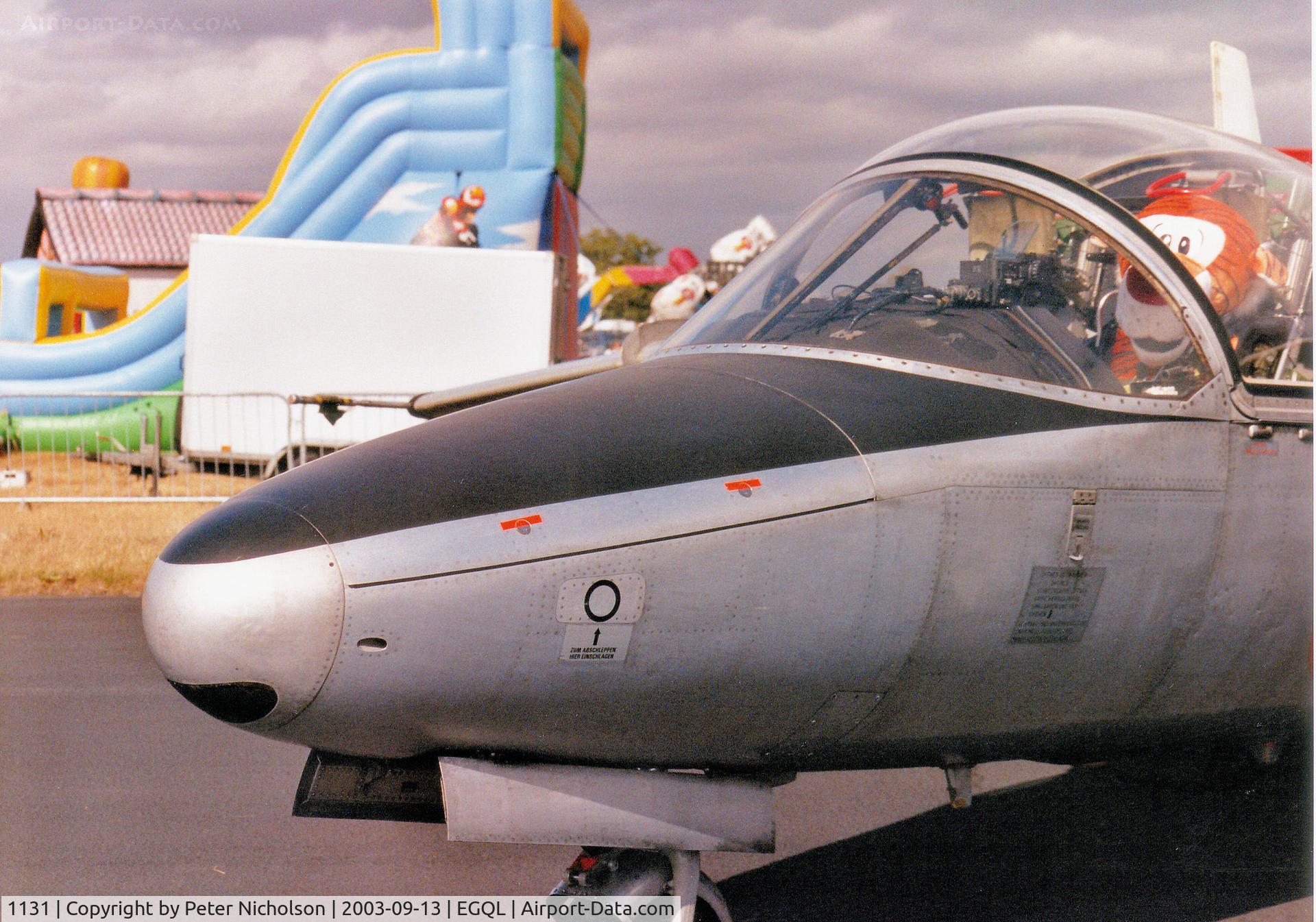 1131, Saab 105OE C/N 105431, Austrian Air Force Saab 105OE, callsign Tiger 29 Bravo, on display at the 2003 RAF Leuchars Airshow.