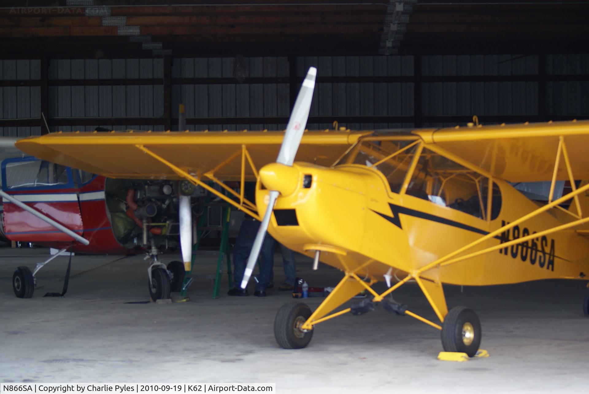 N866SA, 2007 Zlin Savage Classic C/N 0130, At Falmouth, Kentucky, Gene Snyder Airport. The guy who flies this airplane is over 80 years old and flew P-38 Lightnings when he was in service.