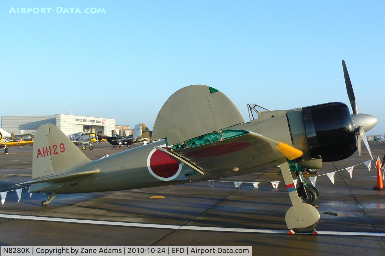 N8280K, 1941 Nakajima A6M2 Model 21 C/N 1498, A6M2 Zero at the 2010 Wings Over Houston Airshow