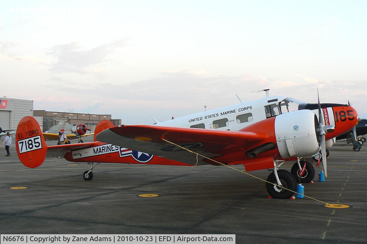 N6676, 1952 Beech Expeditor 3NM (D18S) C/N CA-104, At the 2010 Wings Over Houston Airshow 
