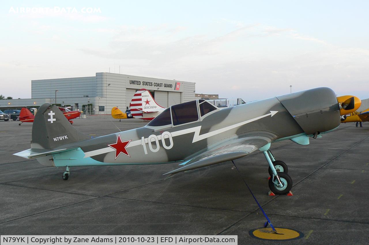 N79YK, 1979 Yakovlev Yak-50 C/N 791601, At the 2010 Wings Over Houston Airshow