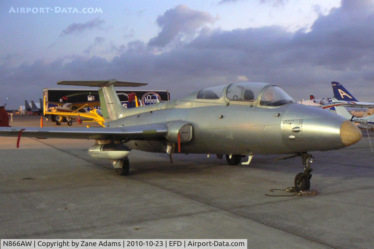 N866AW, 1972 Aero L-29 Delfin C/N 294685, At the 2010 Wings Over Houston Airshow