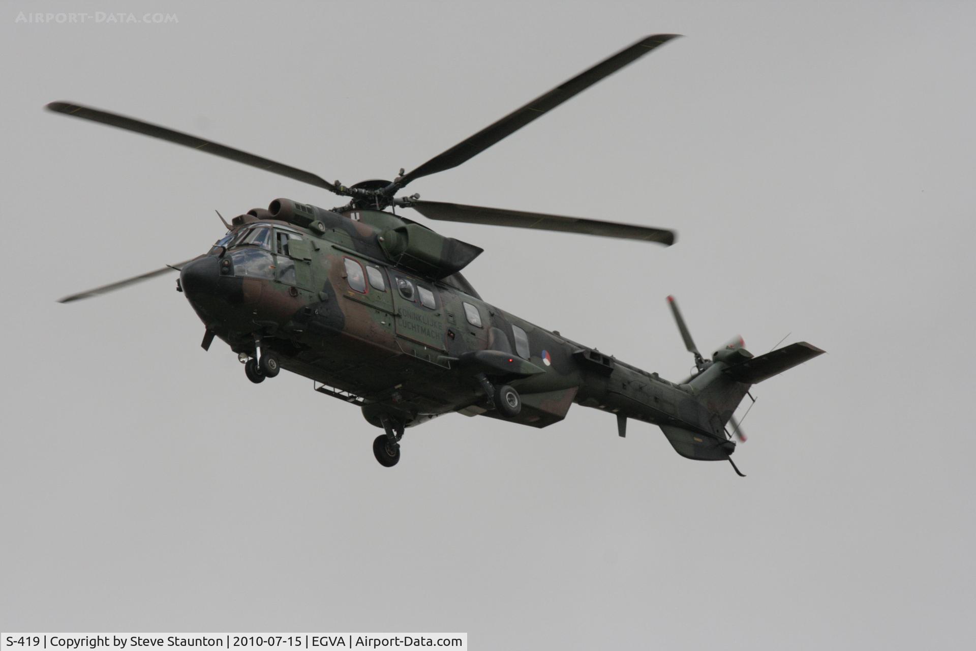 S-419, Eurocopter AS-532U2 Cougar C/N 2419, Taken at the Royal International Air Tattoo 2010