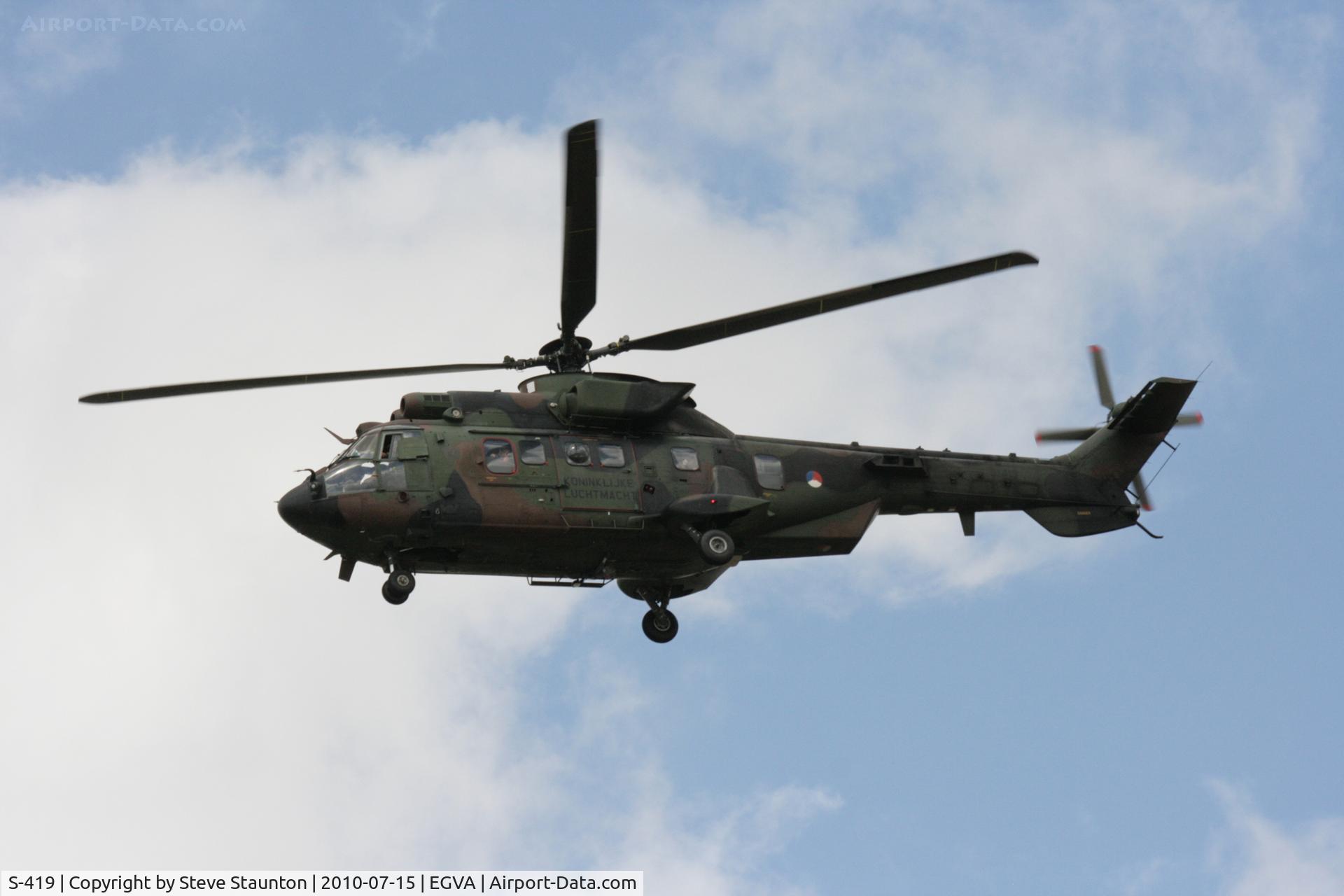 S-419, Eurocopter AS-532U2 Cougar C/N 2419, Taken at the Royal International Air Tattoo 2010