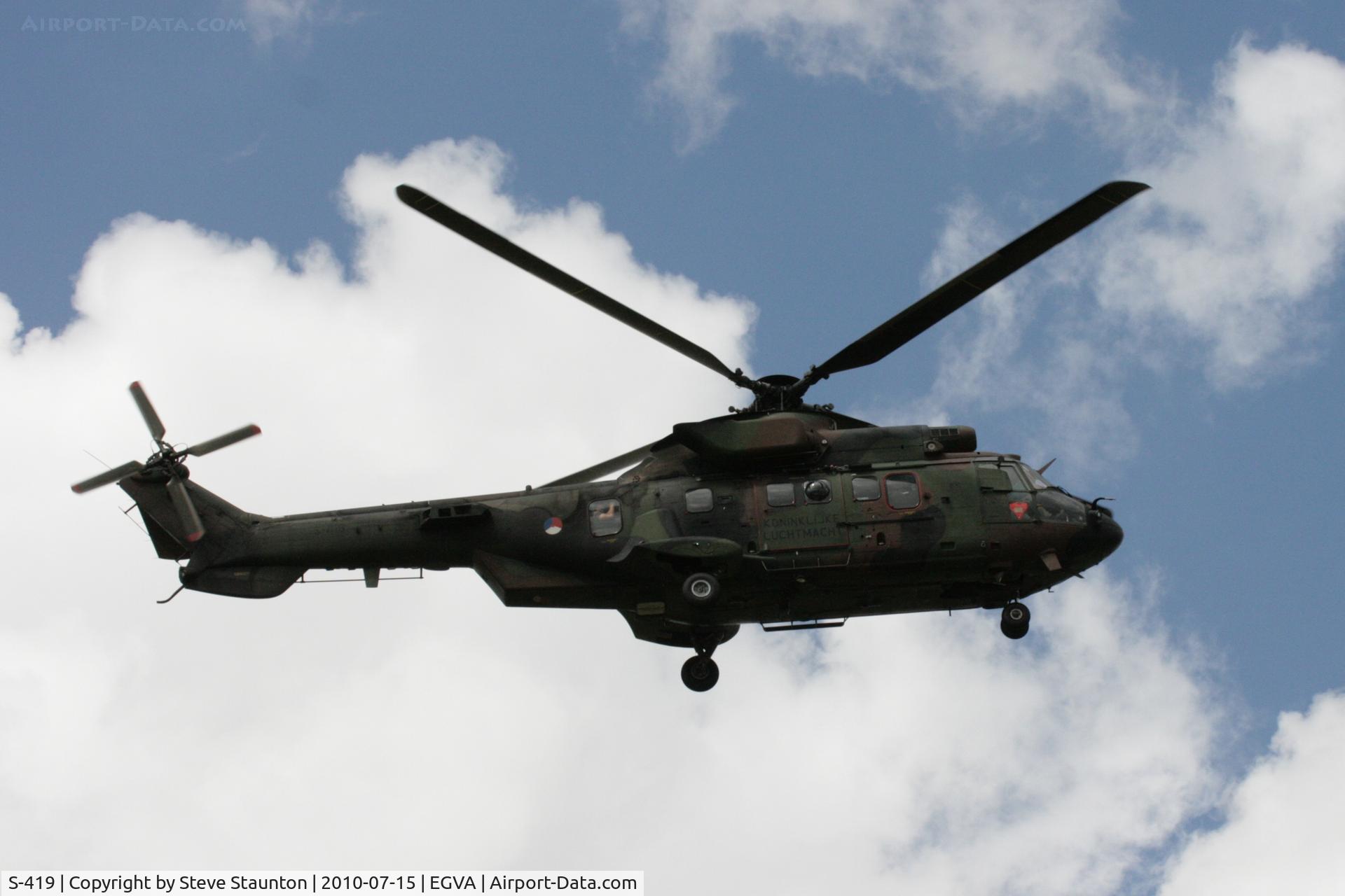 S-419, Eurocopter AS-532U2 Cougar C/N 2419, Taken at the Royal International Air Tattoo 2010