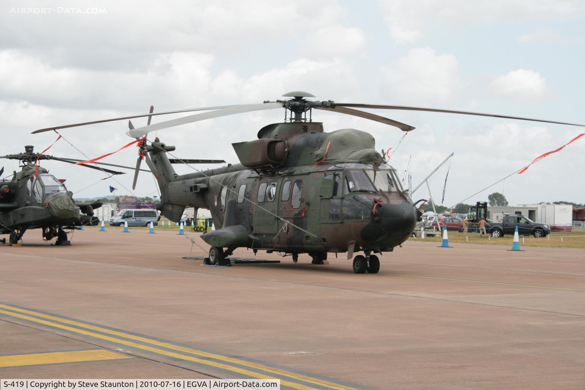 S-419, Eurocopter AS-532U2 Cougar C/N 2419, Taken at the Royal International Air Tattoo 2010