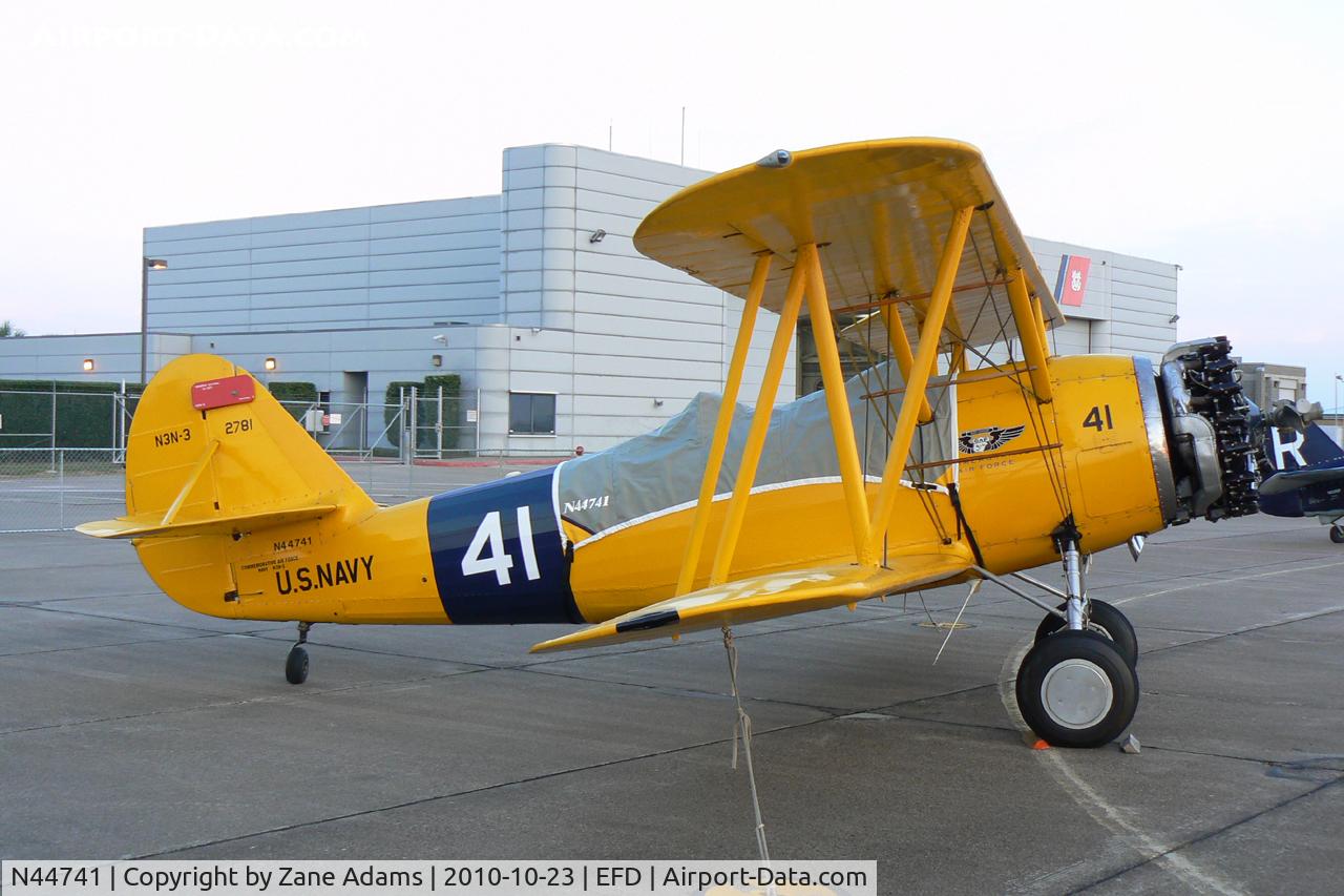 N44741, 1942 Naval Aircraft Factory N3N-3 C/N 2781, CAF N3N At the 2010 Wings Over Houston Airshow