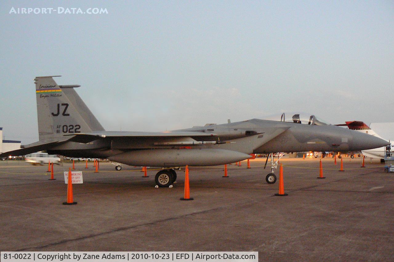 81-0022, 1981 McDonnell Douglas F-15C Eagle C/N 0738/C205, At the 2010 Wings Over Houston Airshow