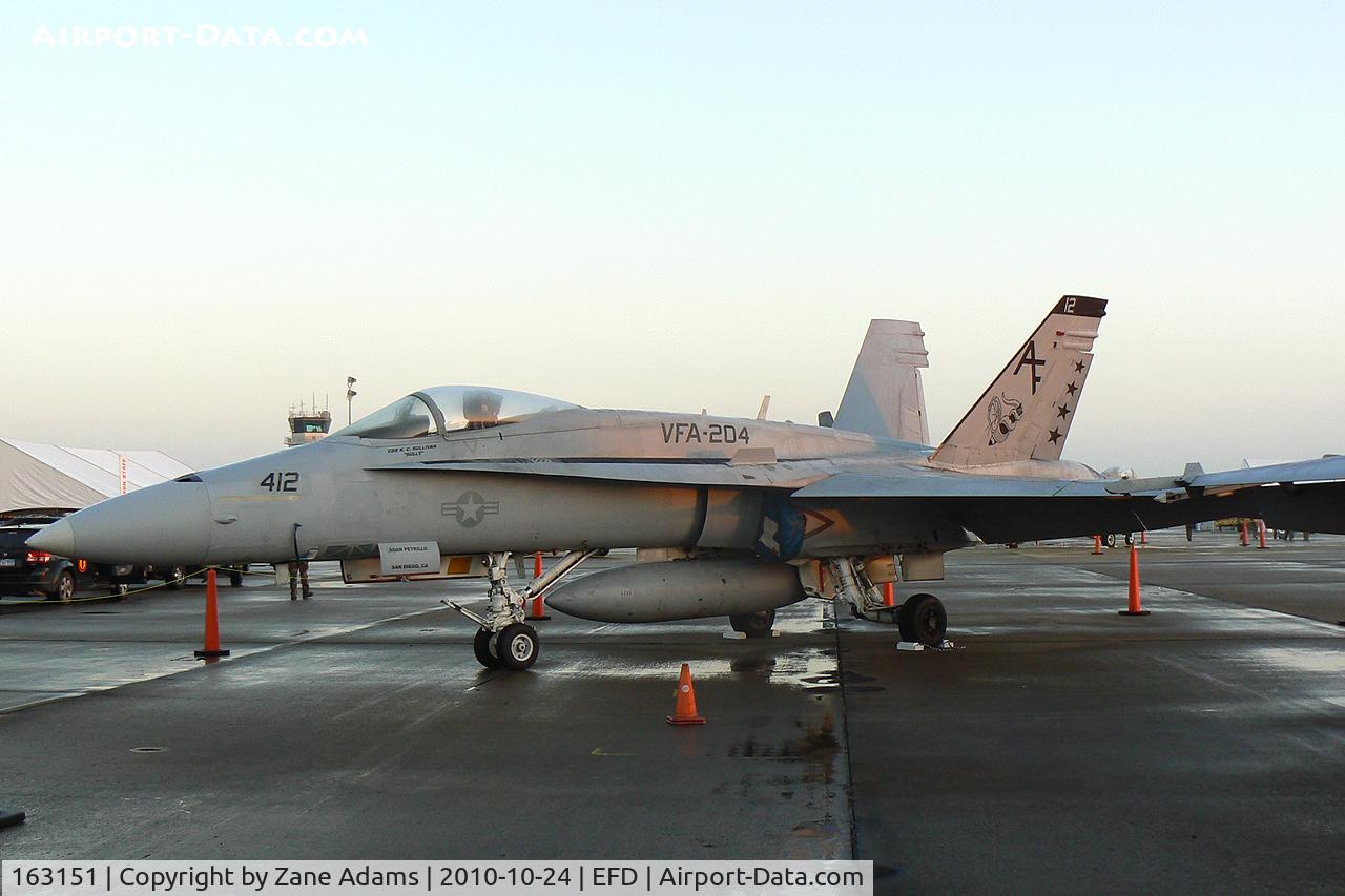163151, McDonnell Douglas F/A-18A Hornet C/N 0575, At the 2010 Wings Over Houston Airshow