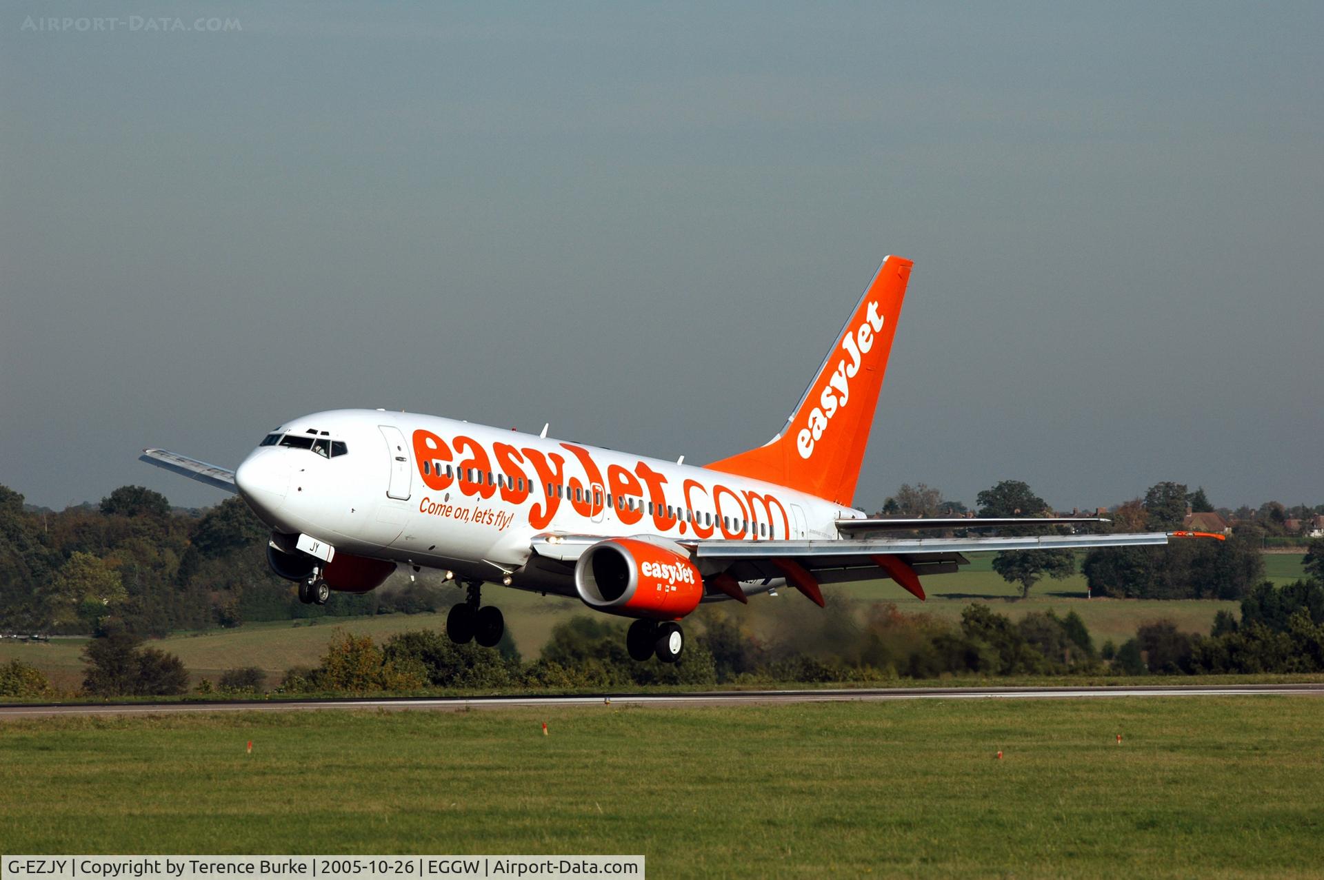 G-EZJY, 2003 Boeing 737-73V C/N 32420, Luton October 2005