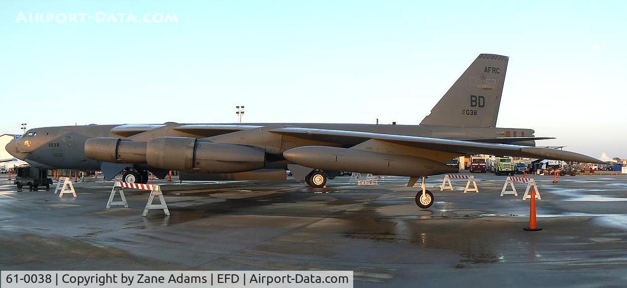 61-0038, 1961 Boeing B-52H Stratofortress C/N 464465, At the 2010 Wings Over Houston Airshow
