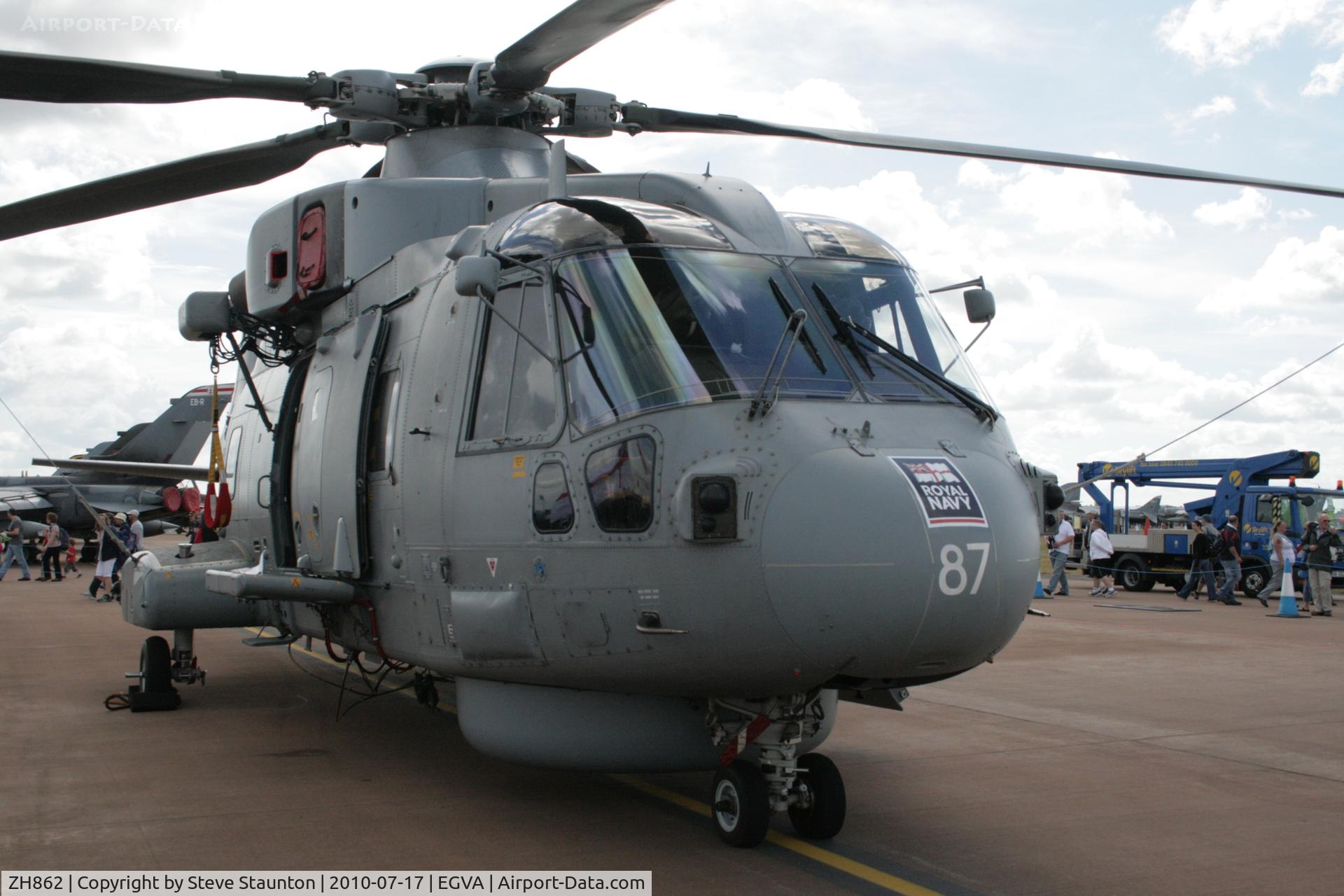 ZH862, 2002 AgustaWestland EH-101 Merlin HM.1 C/N 50171/RN42, Taken at the Royal International Air Tattoo 2010