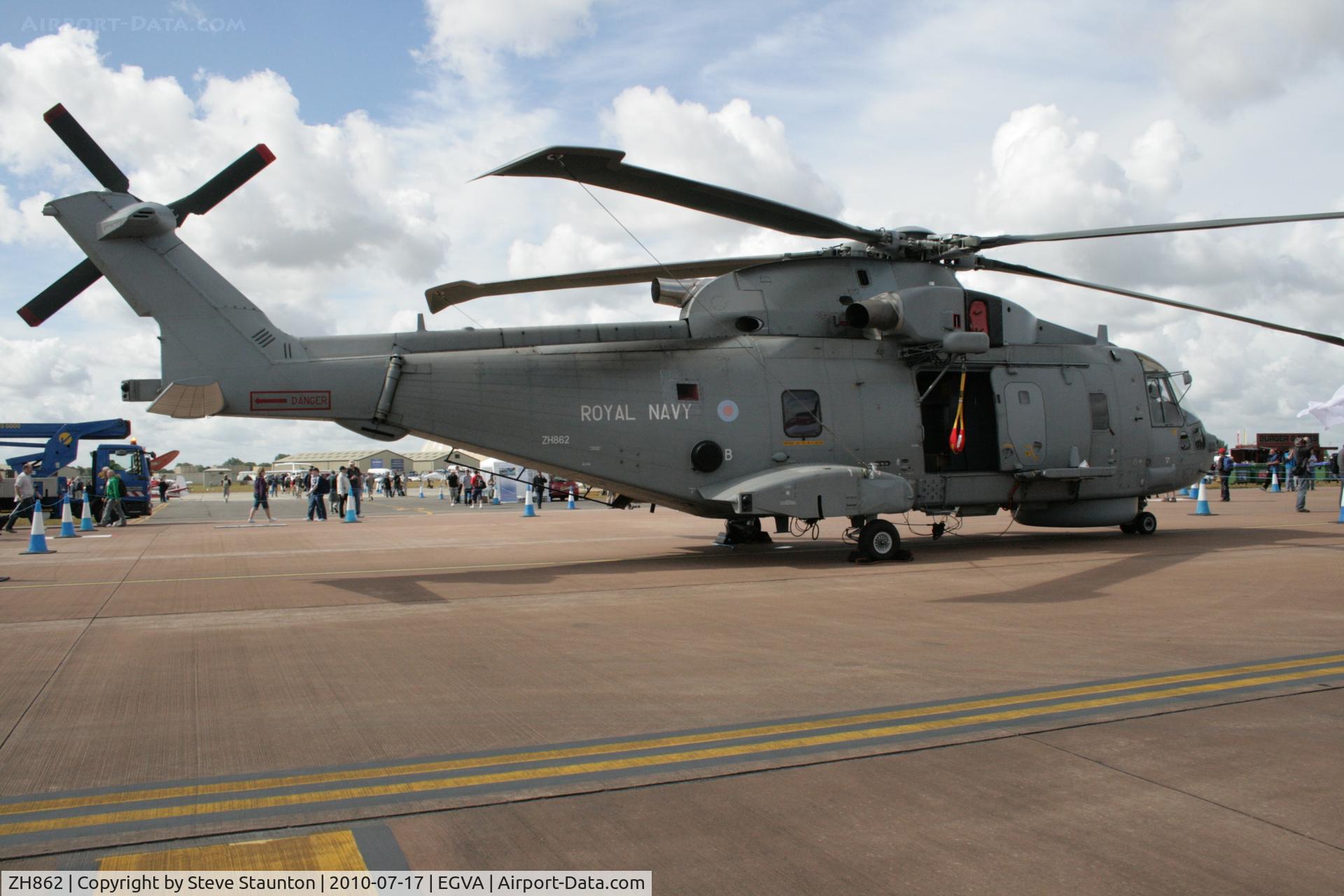 ZH862, 2002 AgustaWestland EH-101 Merlin HM.1 C/N 50171/RN42, Taken at the Royal International Air Tattoo 2010