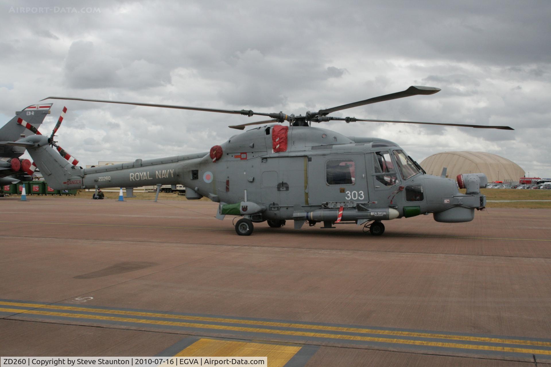 ZD260, 1983 Westland Lynx HAS.8DSP C/N 292, Taken at the Royal International Air Tattoo 2010
