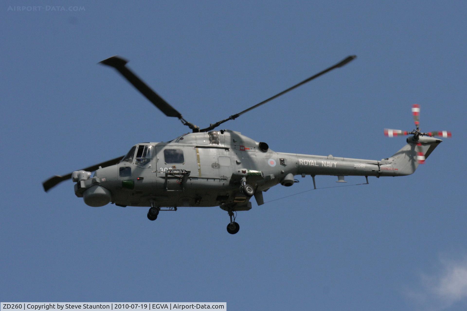 ZD260, 1983 Westland Lynx HAS.8DSP C/N 292, Taken at the Royal International Air Tattoo 2010