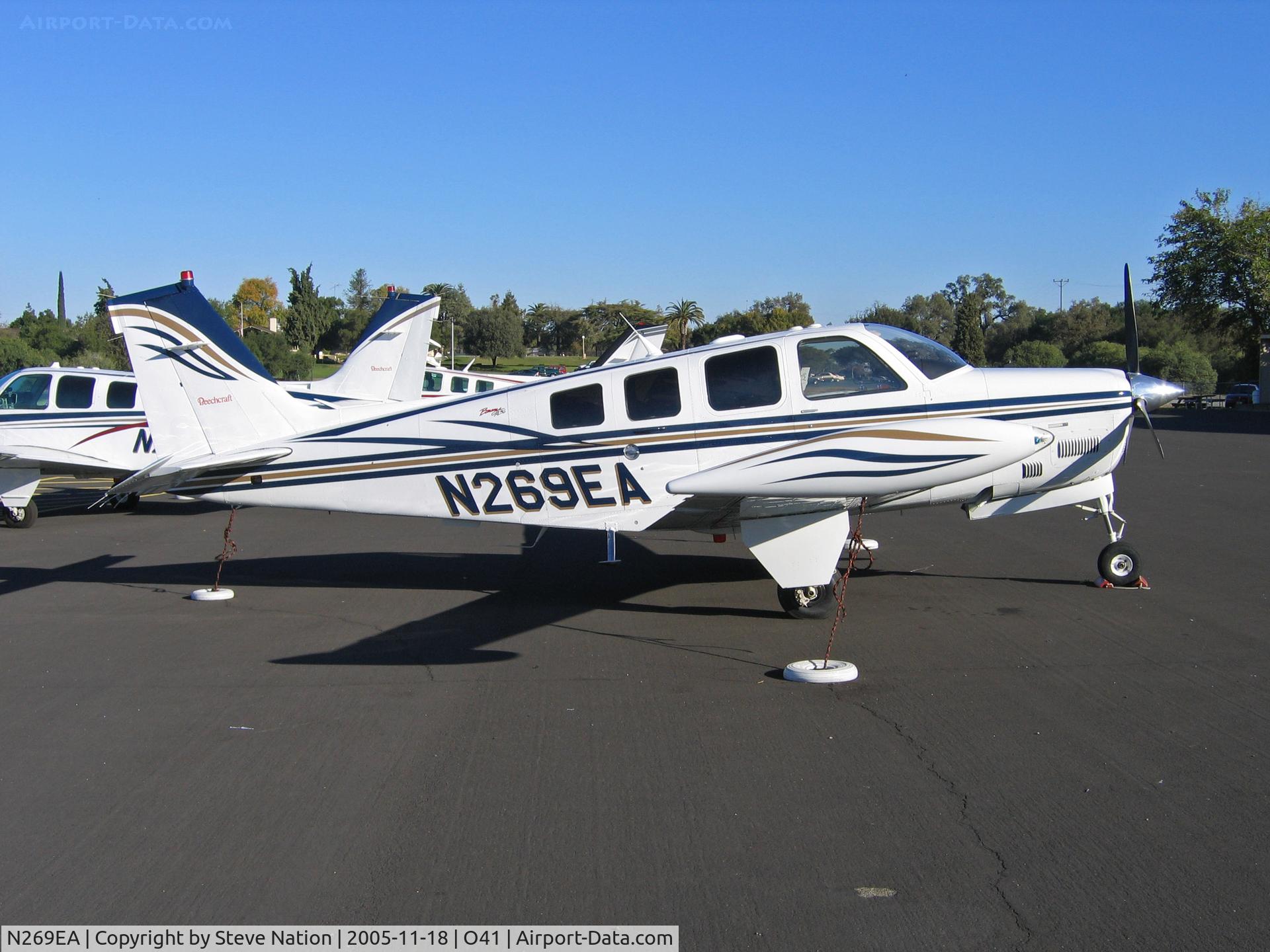 N269EA, 2002 Raytheon Aircraft Company A36 Bonanza C/N E-3472, Raytheon Beechcraft A36 Bonanza @ Woodland-WATTS Airport, CA
