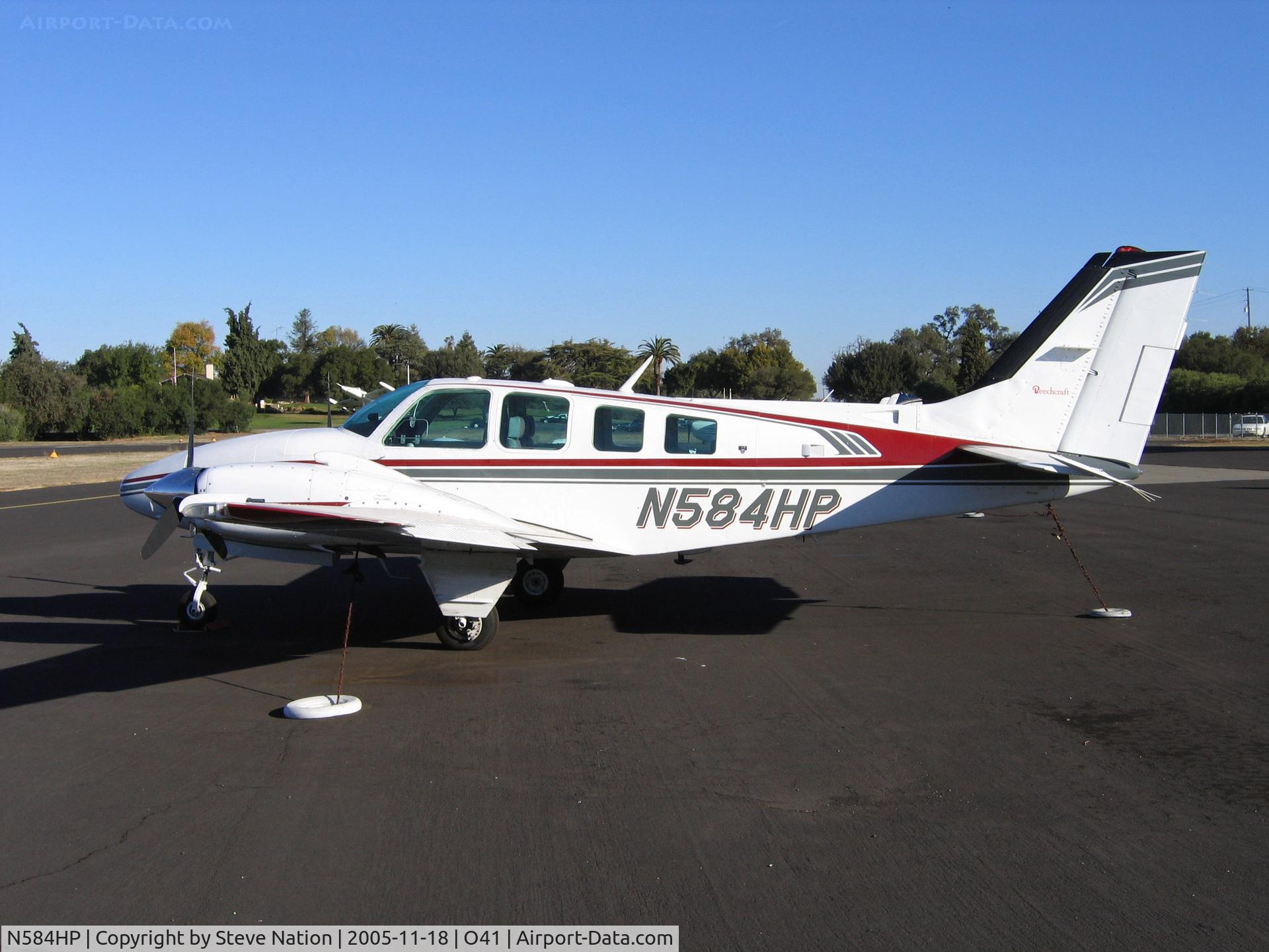 N584HP, 1983 Beech 58 Baron C/N TH-1365, 1983 Beech 58 @ Woodland-WATTS Airport, CA