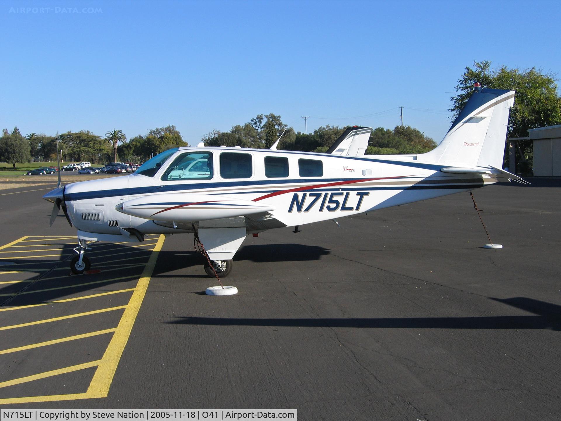 N715LT, 1998 Raytheon Aircraft Company A36 Bonanza C/N E-3205, 1998 Raytheon Beechcraft A36 Bonanza @ Woodland-WATTS Airport, CA
