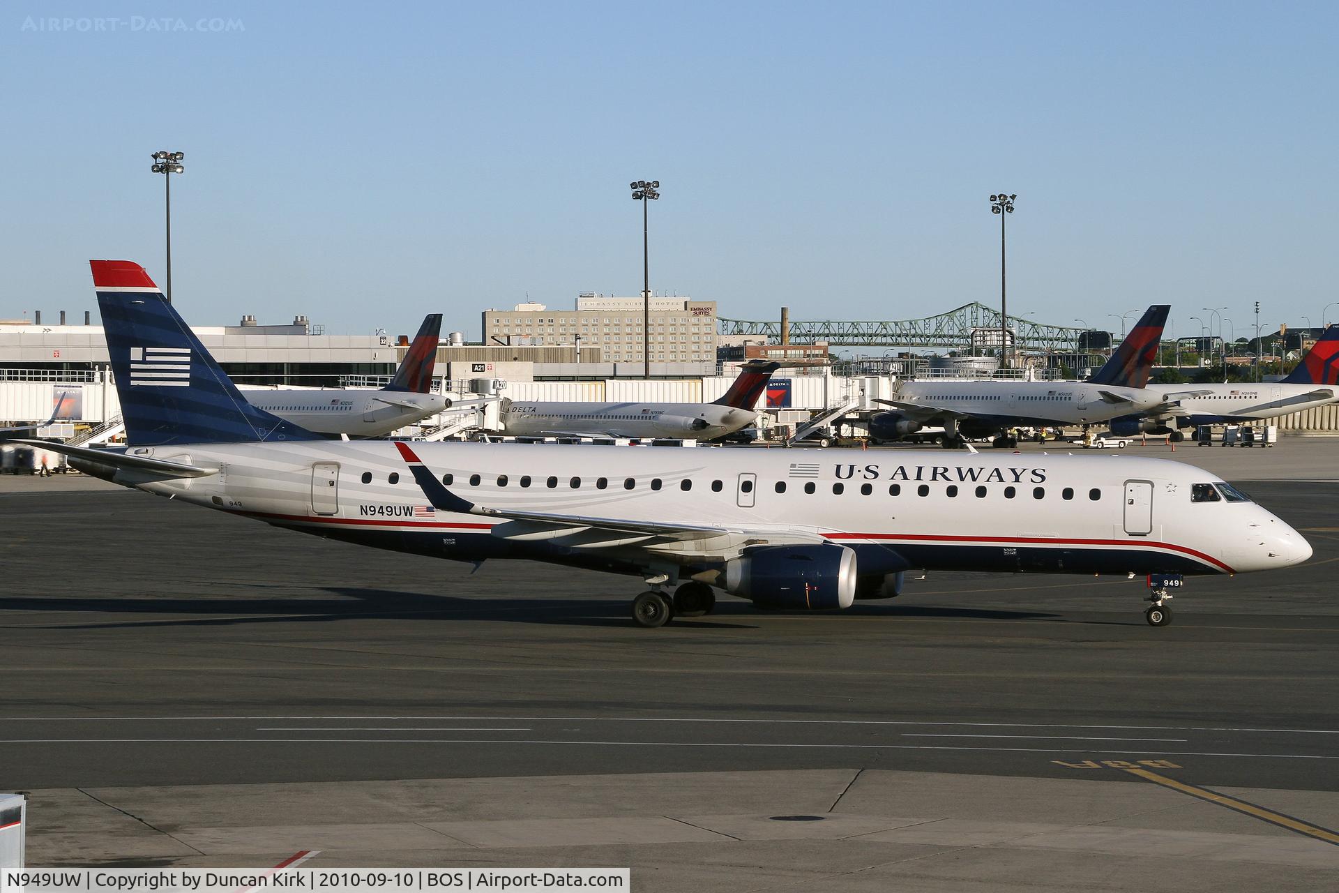 N949UW, 2007 Embraer ERJ-190-100 IGW 190AR C/N 19000102, These are brilliant aircraft to fly in with nice windows!