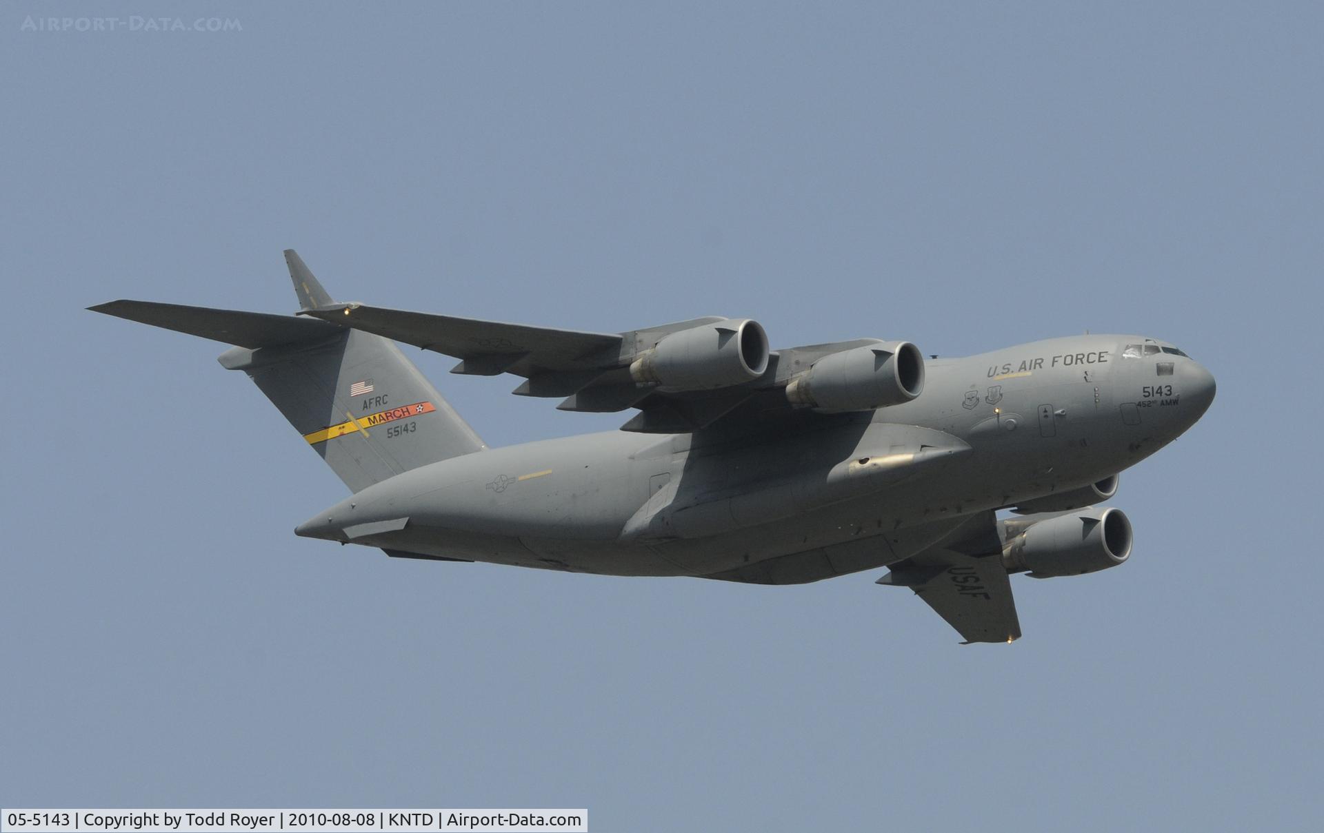 05-5143, 2005 Boeing C-17A Globemaster III C/N 50151/F150/P143, POINT MUGU AIRSHOW 2010