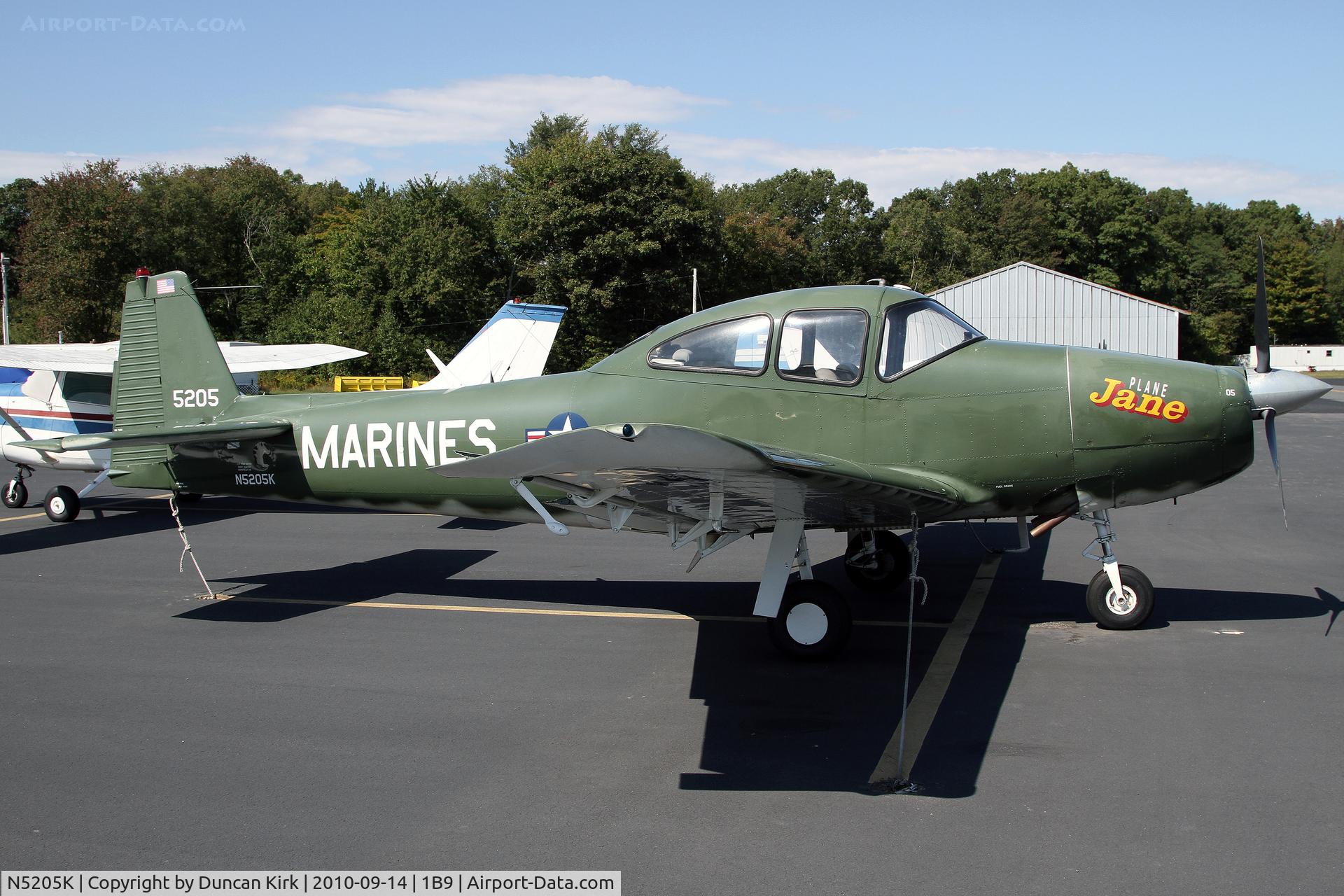 N5205K, 1950 Ryan NAVION A C/N NAV-4-2105, This 1950 bird is looking good.