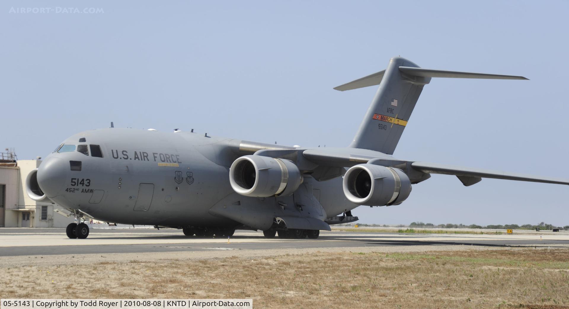 05-5143, 2005 Boeing C-17A Globemaster III C/N 50151/F150/P143, POINT MUGU AIRSHOW 2010
