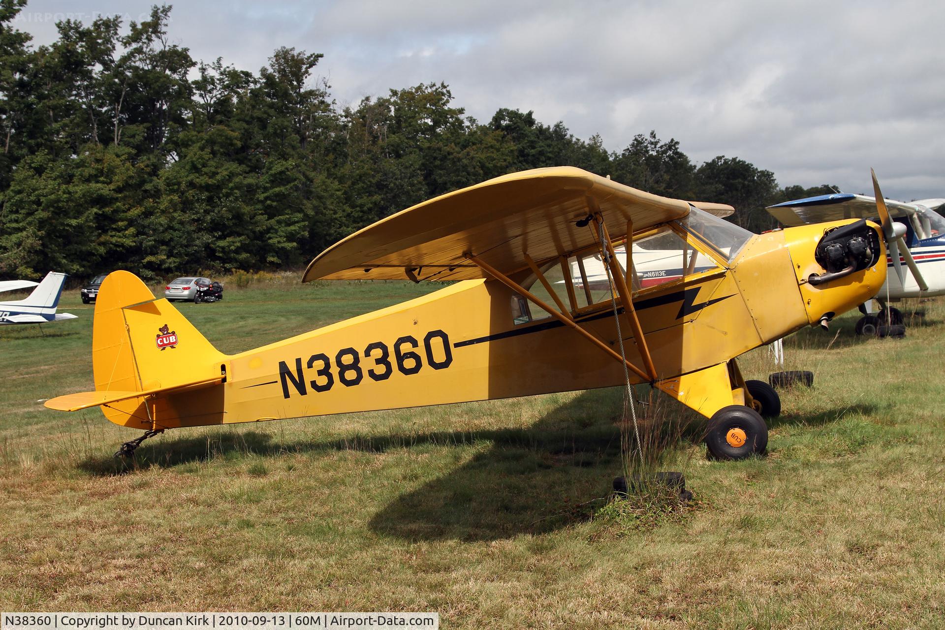 N38360, 1941 Piper J3C-65 Cub C/N 6970, A ray of sunshine was helpful!