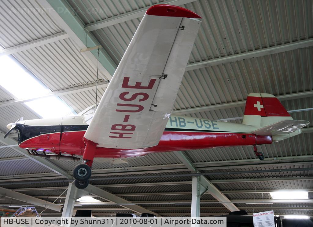 HB-USE, 1949 Bucker (Zlin) Z-381 (C-106) Bestmann C/N 325, C/n 325 - Bücker Bestmann 181 preserved @ Snsheim Museum...
