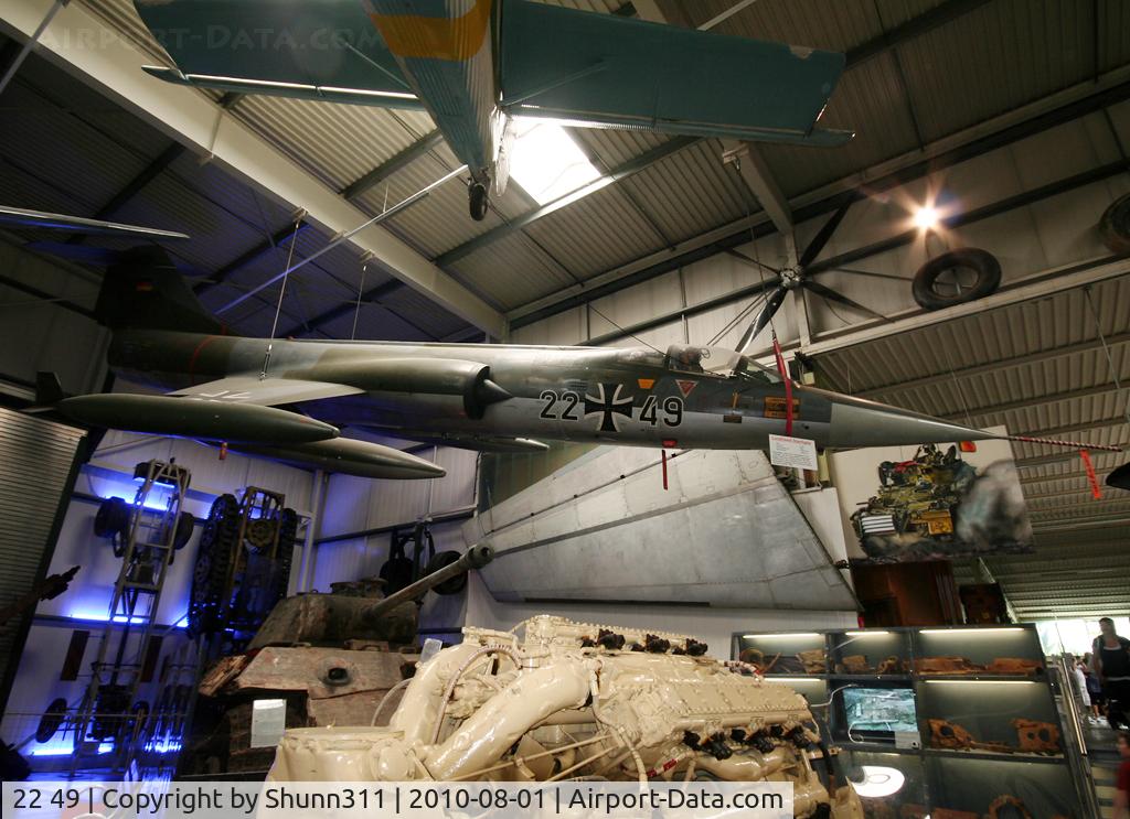 22 49, Lockheed F-104G Starfighter C/N 683-7129, S/n 7129 - Starfighter preserved @ Sinsheim Museum...